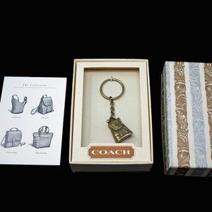 Coach Vintage Daypack 9960 Key Fob in Solid Brass in Original Packaging and Box